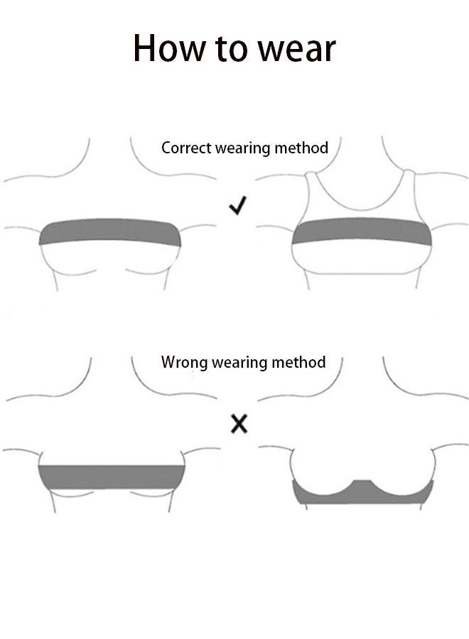 STL Chest Implant Stabilizer Band Post Surgery Chest Augmentation and Reduction Strap Chest Belt Chest Support Bandage(Black) - Image 3